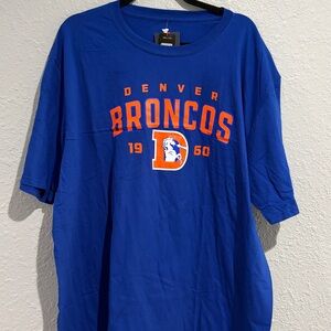 Fanatics Royal Blue Denver Broncos Tee size 2XL
